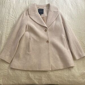 Talbots XS cream peacoat